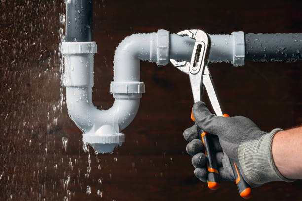 Professional Sewer Line Repair technician working in North Marshfield, MA